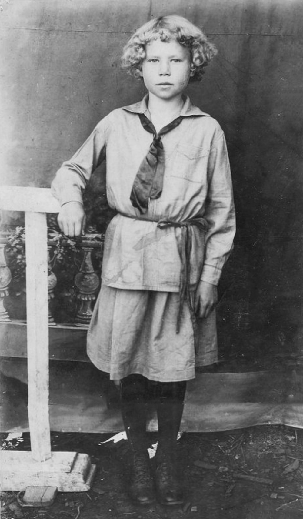 Маша Цуканова, 10 лет. 1935