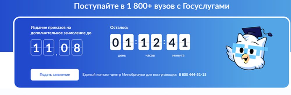Подача документов через "Госуслуги".