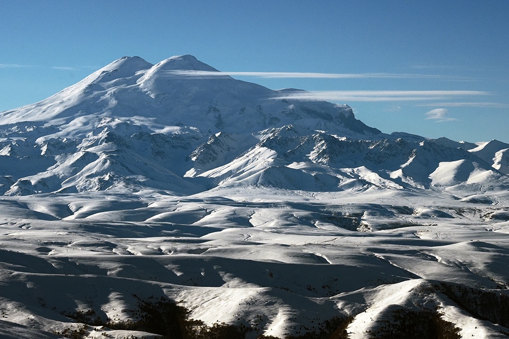 Вид на Эльбрус 