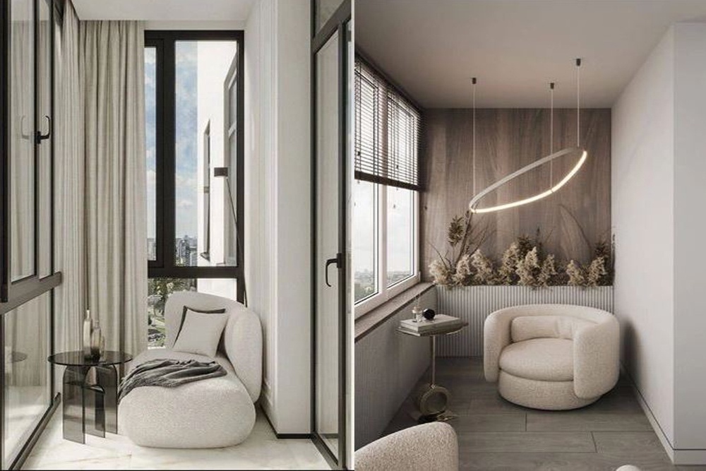 Балконы с мебелью