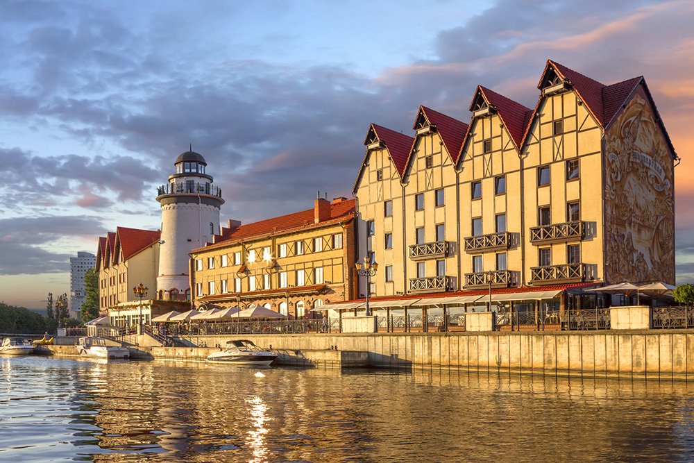 Набережная в Калининграде.