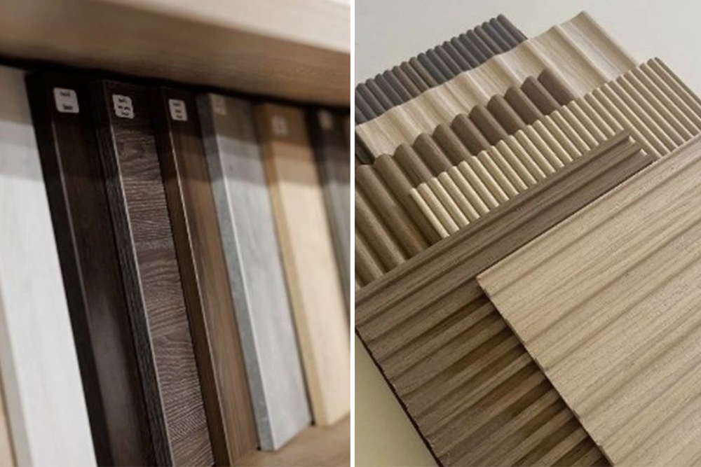 Образцы пластика и шпона для мебели