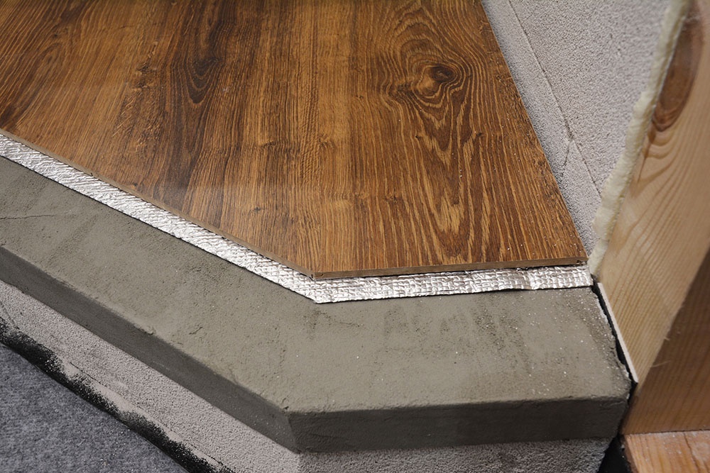 Подложка для ламината, укладка на бетонный пол