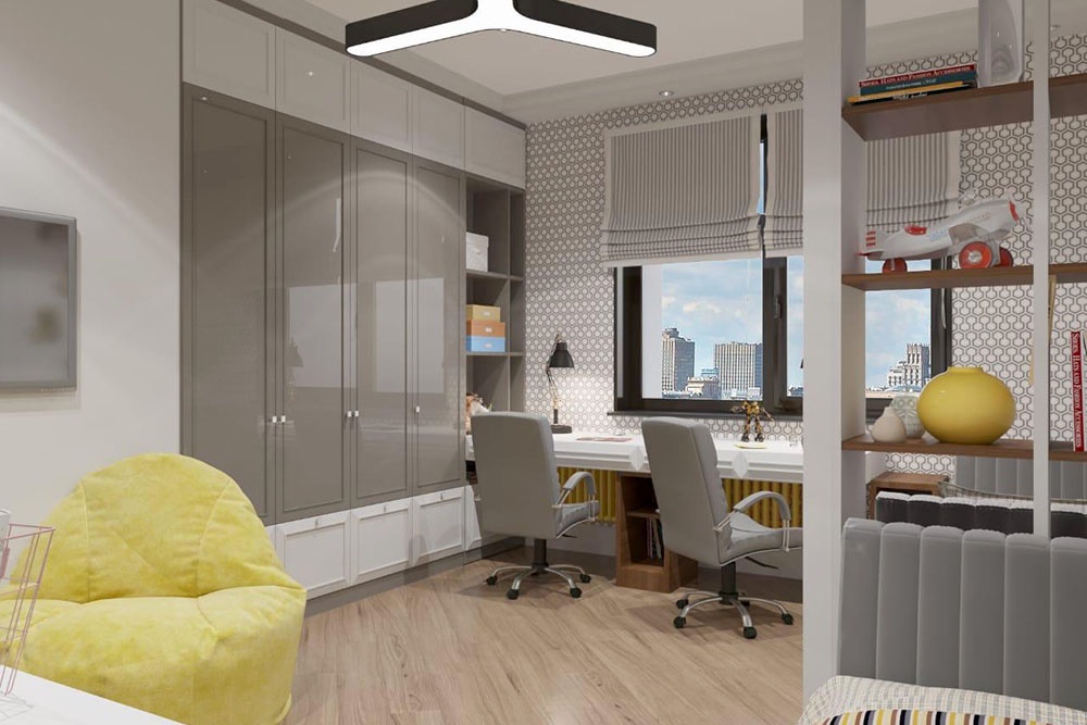 Детская комната в светлых тонах