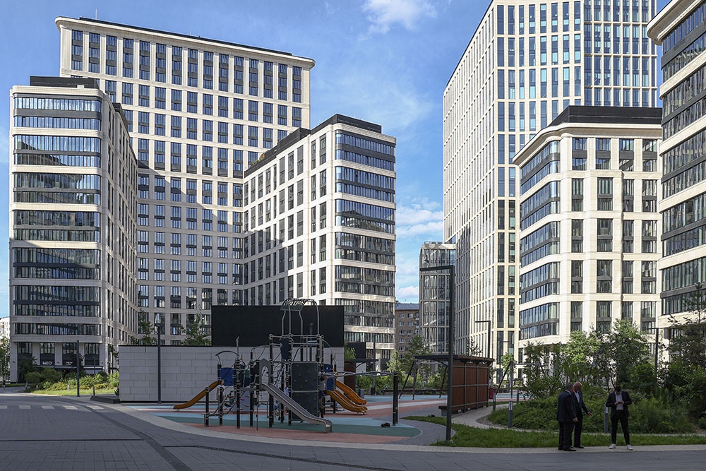 Современный жилой комплекс в городе Москве