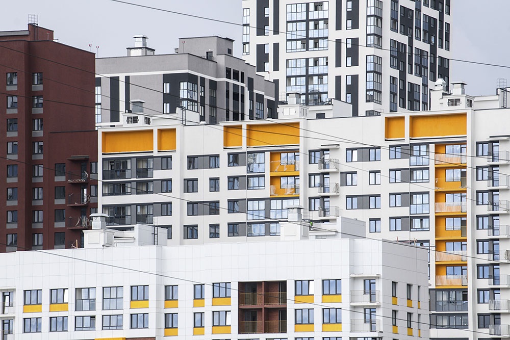 Современный жилой комплекс в Екатеринбурге