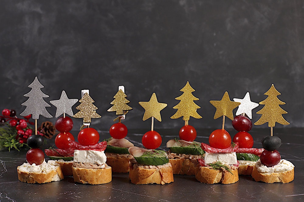 Канапе с елочками