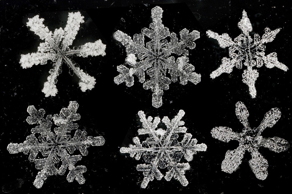 Снежинки разных форм