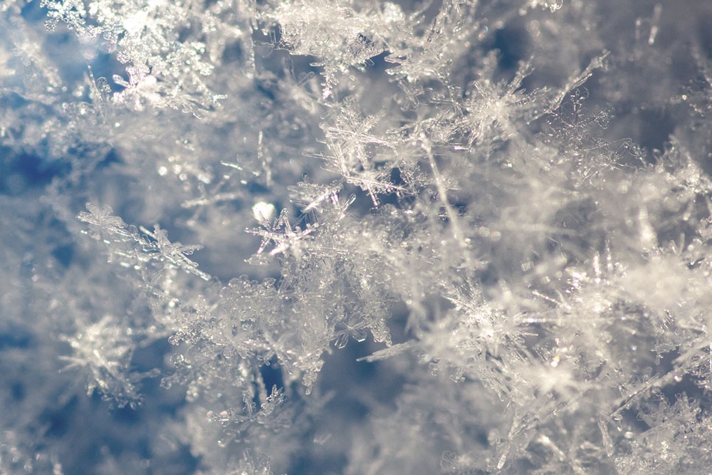 Снег как масса снежинок
