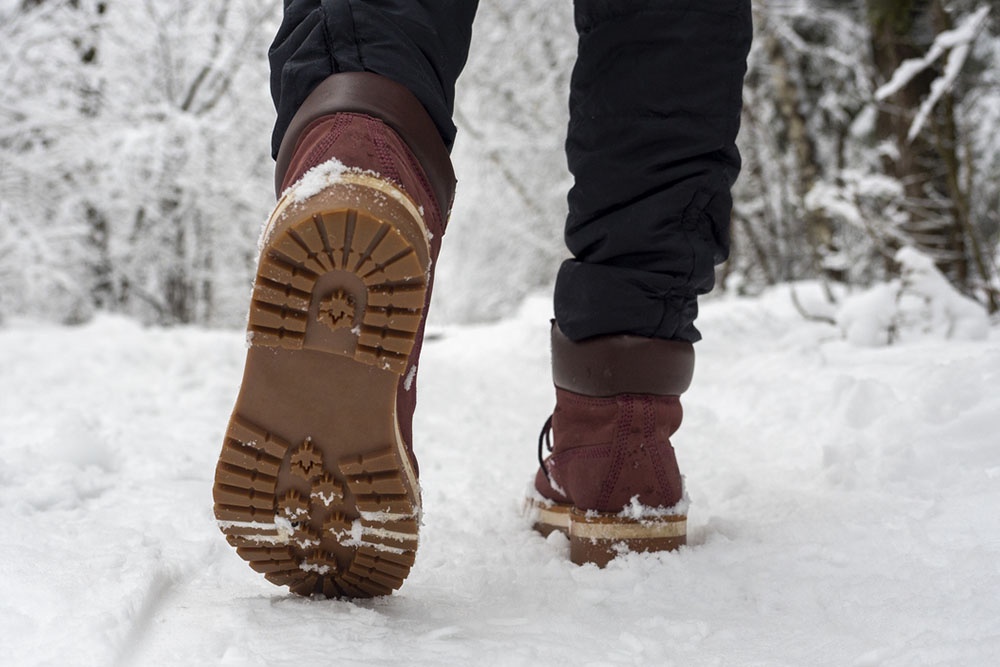 Зимняя обувь с протектором на подошве