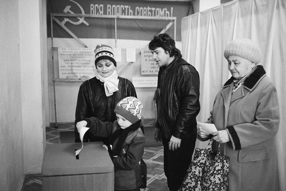 Референдум о государственном статусе Крыма. Голосование на избирательном участке 20 января 1991 г.