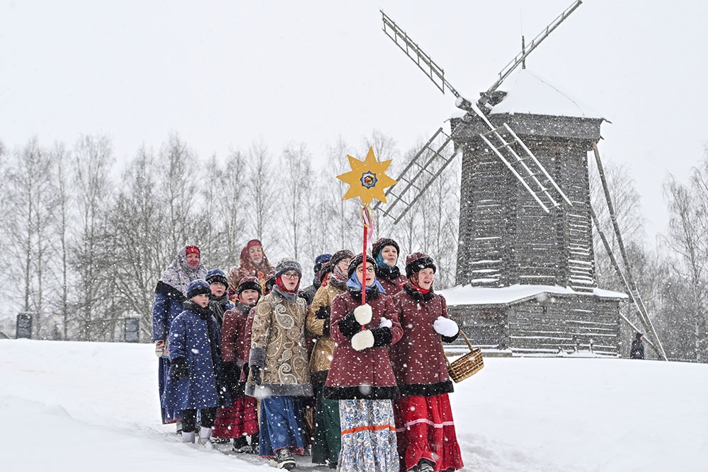 Праздник "Святки в Суздале" в Музее деревянного зодчества Владимиро-Суздальского музея-заповедника. 