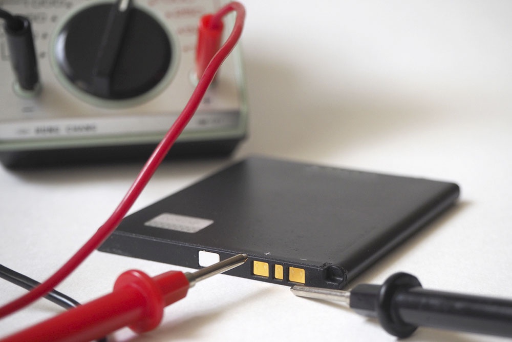 Тест аккумулятора в сервисном центре.