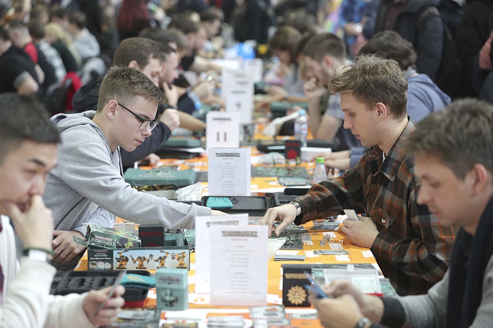 Участники фестиваля настольных игр.