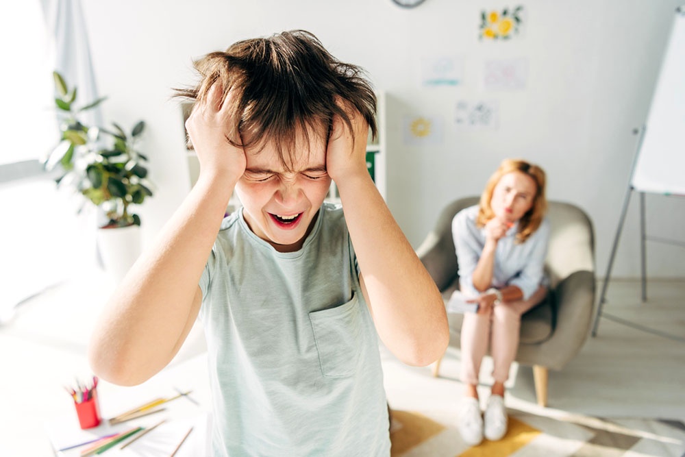 Ребенок на приеме у психолога 