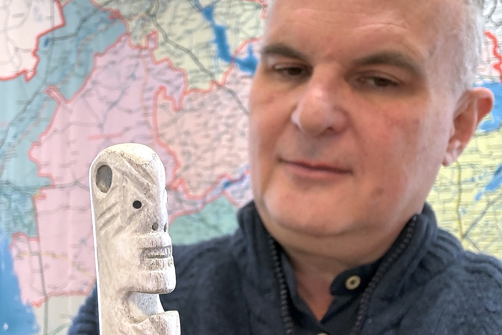 Верхняя часть статуэтки гренландского божка.