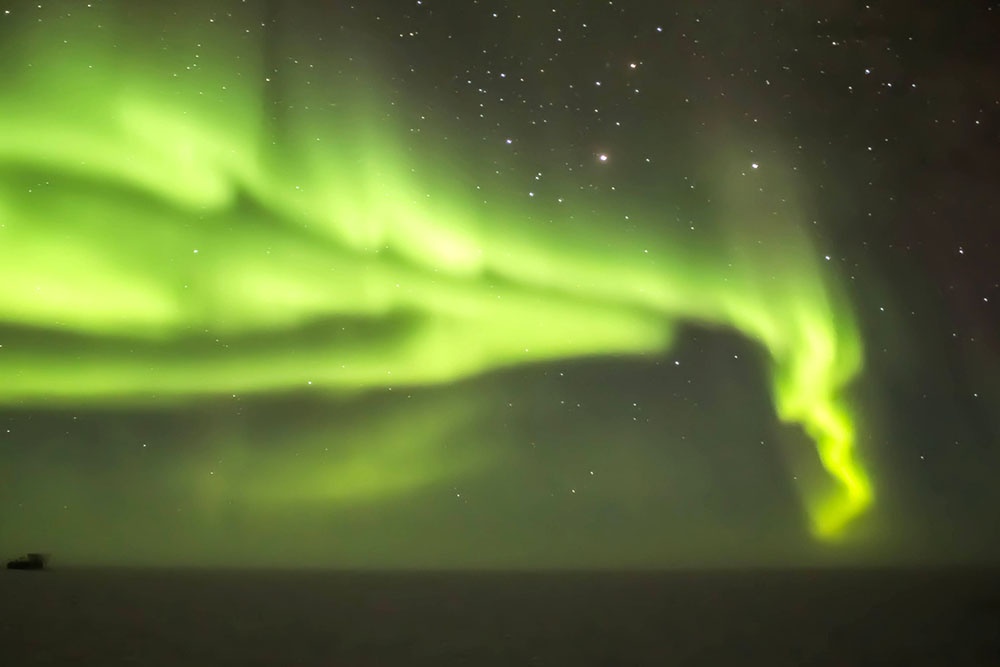 Антарктика, Полярное сияние, Южный Полюс, Aurora Australis.