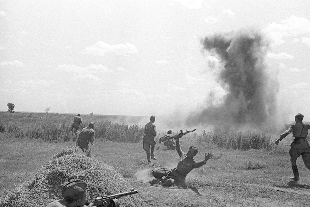 Сталинградская битва. Бой под Сталинградом. 17 июля 1942 года.