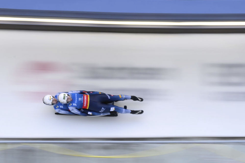 Андреа Фоттер и Марион Оберхофер, Италия. Женские двойки в санном спорте.