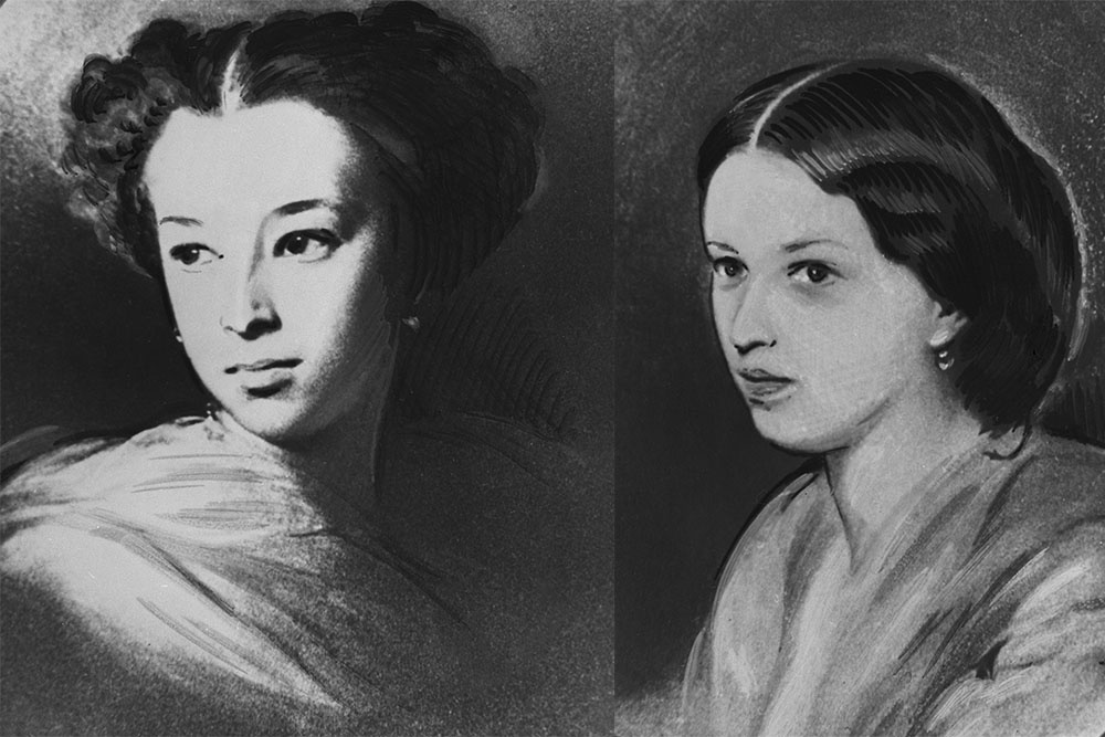 И. К. Макаров. Портреты Натальи Александровны и Марии Александровны, дочерей А. С. Пушкина. 1849 г. Всероссийский музей А. С. Пушкина.