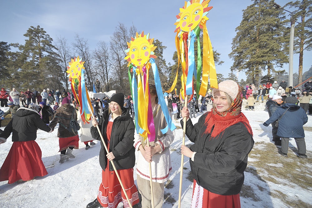 Празднование Широкой Масленицы в Миассе.