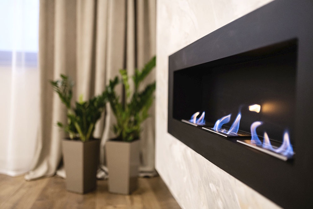 Биокамин в домашнем интерьере.