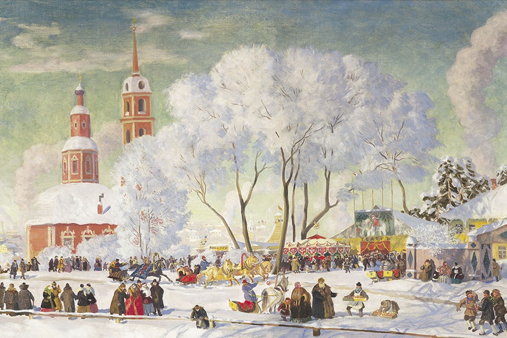 картина Б.Кустодиева "Масленица"
