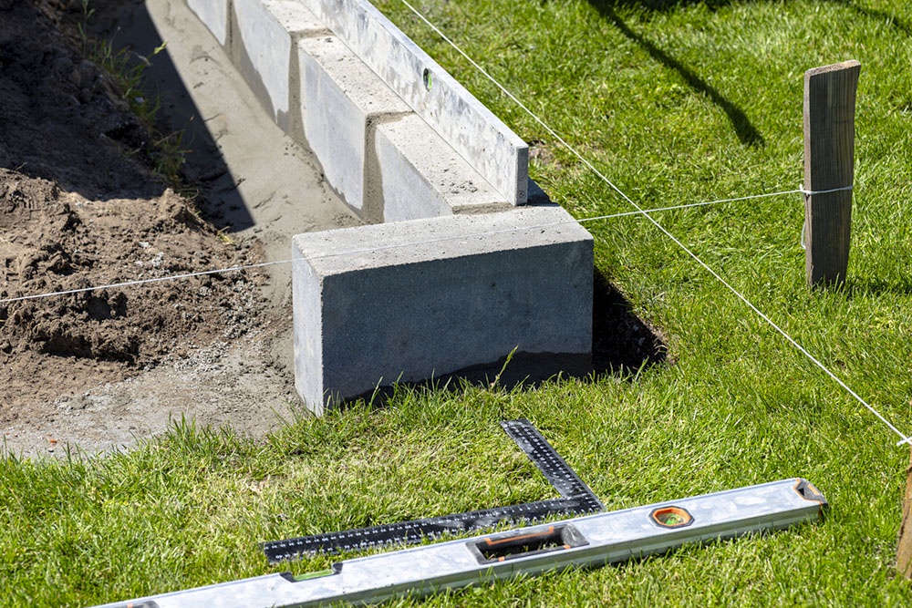 Фундамент для теплицы из блоков.