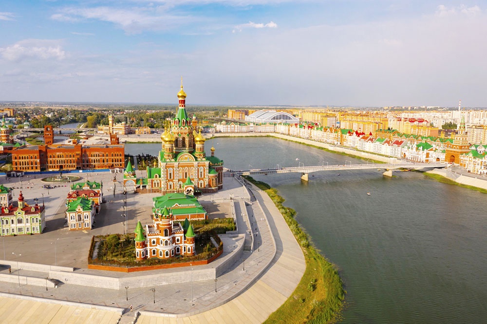 Городской пейзаж Йошкар-Олы.