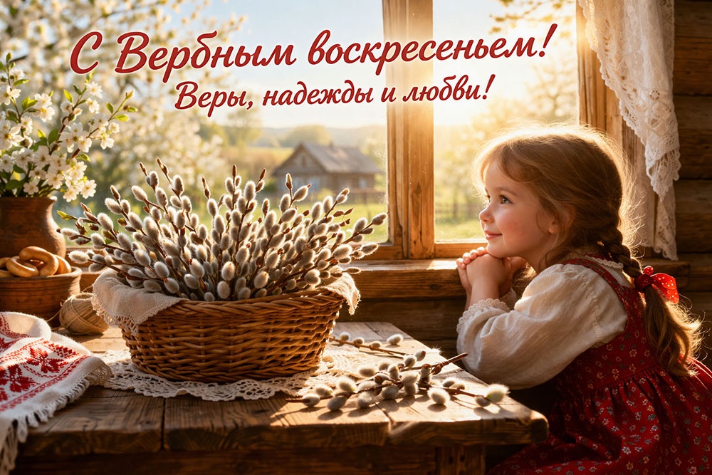 Открытки для скачивания и печати. Красивые открытки на Вербное воскресенье: картинки для поздравлений, печати.