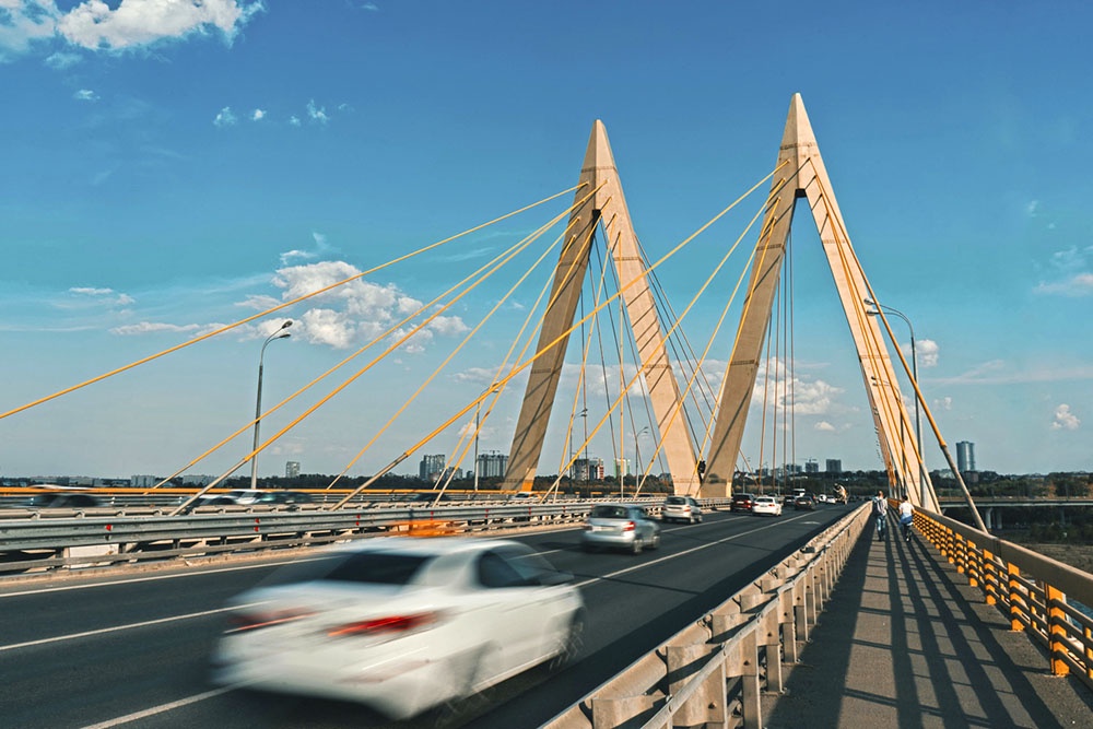 Мост "Миллениум". Маршруты по Казани на майские.