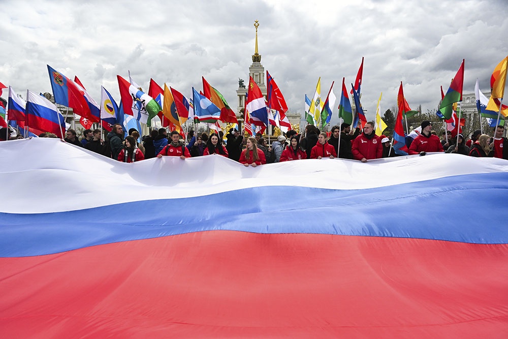 Акция ко Дню коренных народов России на ВДНХ в Москве. Поздравления с Днем Россси.