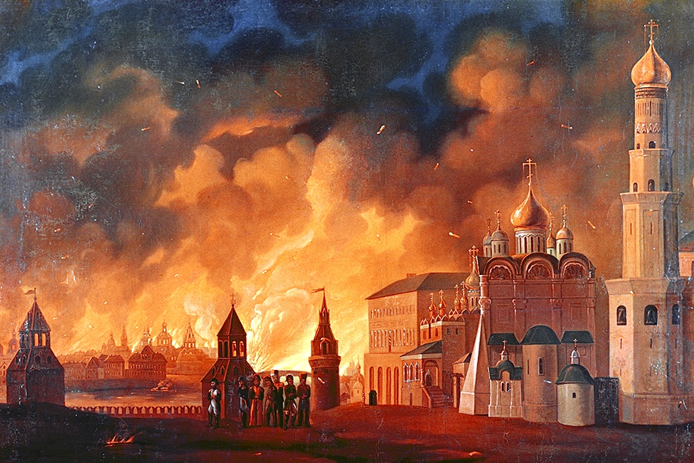 Пожар в Москве