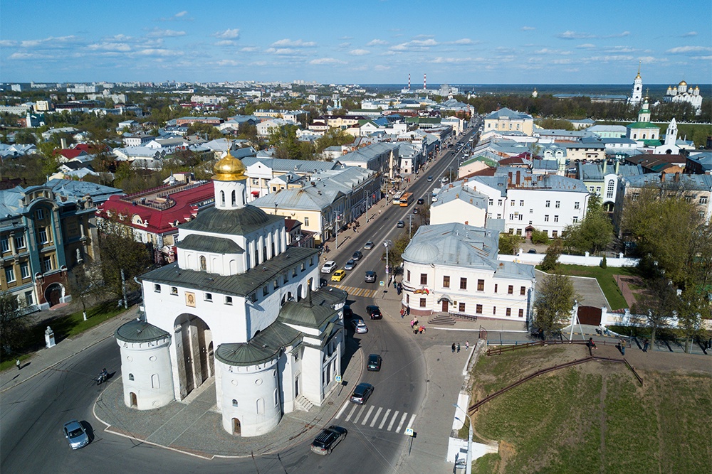 город Владимир с высоты птичьего полета