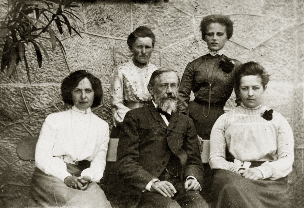 Ключевский и слушательницы Высших женских курсов. 1886