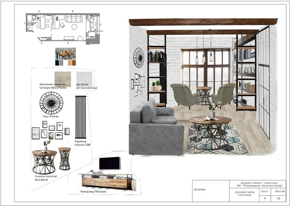 дизайн гостиной