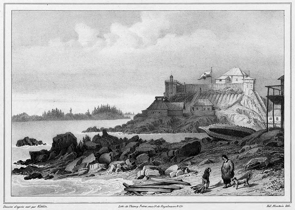 Новоархангельская крепость. Резиденция губернатора Русской Америки. 1827