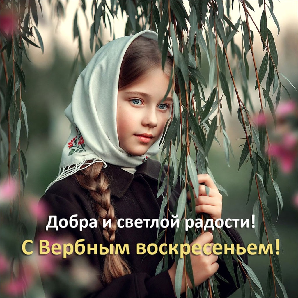 Открытки для друзей. Красивые открытки на Вербное воскресенье: картинки для поздравлений, печати и скачивания