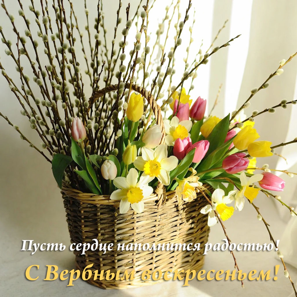 Классические открытки с ветками вербы. Красивые открытки на Вербное воскресенье: картинки для поздравлений, печати и скачивания