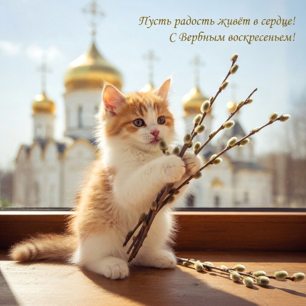 Открытки для родственников. Красивые открытки на Вербное воскресенье: картинки для поздравлений, печати и скачивания