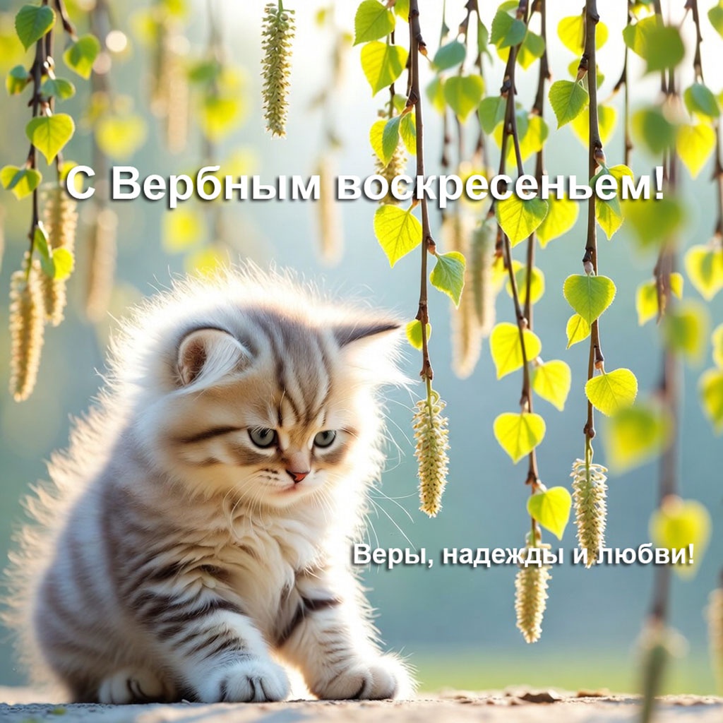 Открытки для родственников. Красивые открытки на Вербное воскресенье: картинки для поздравлений, печати и скачивания