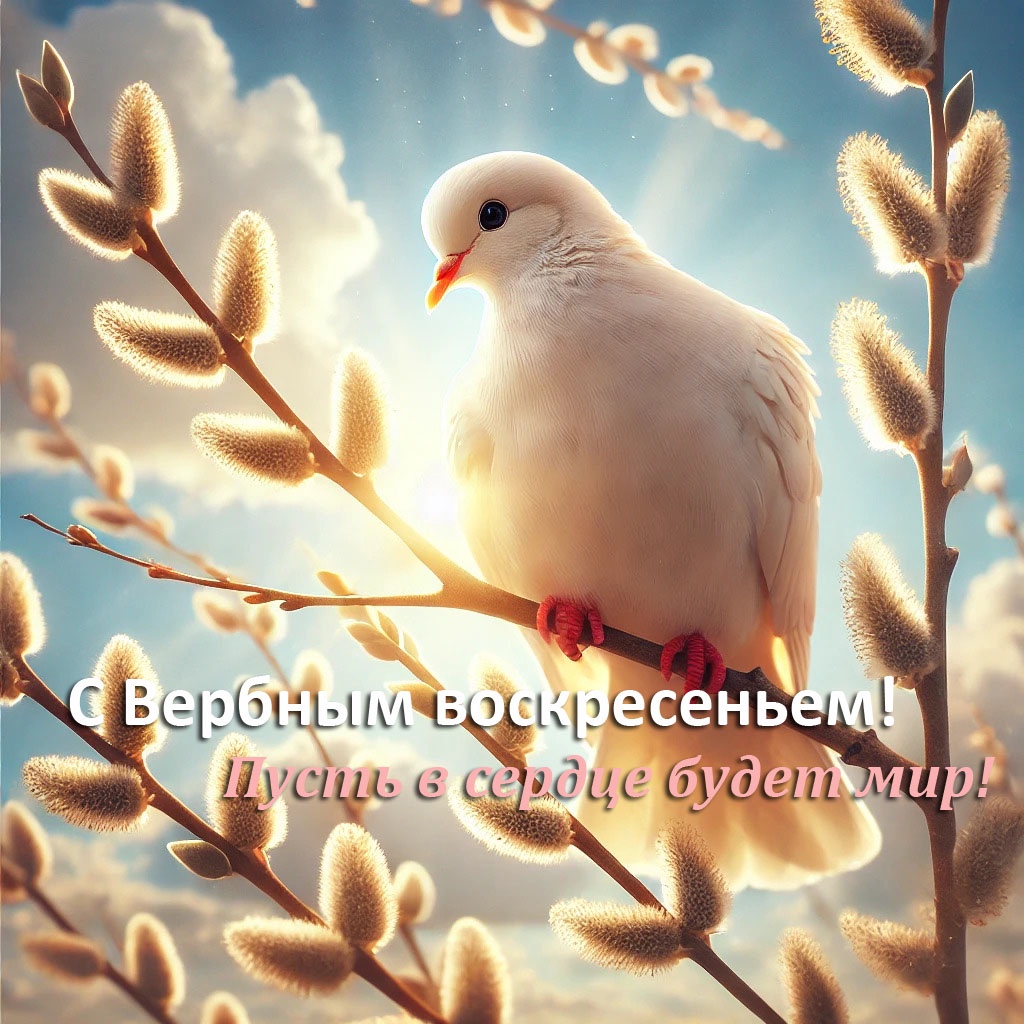 Открытки для друзей. Красивые открытки на Вербное воскресенье: картинки для поздравлений, печати и скачивания