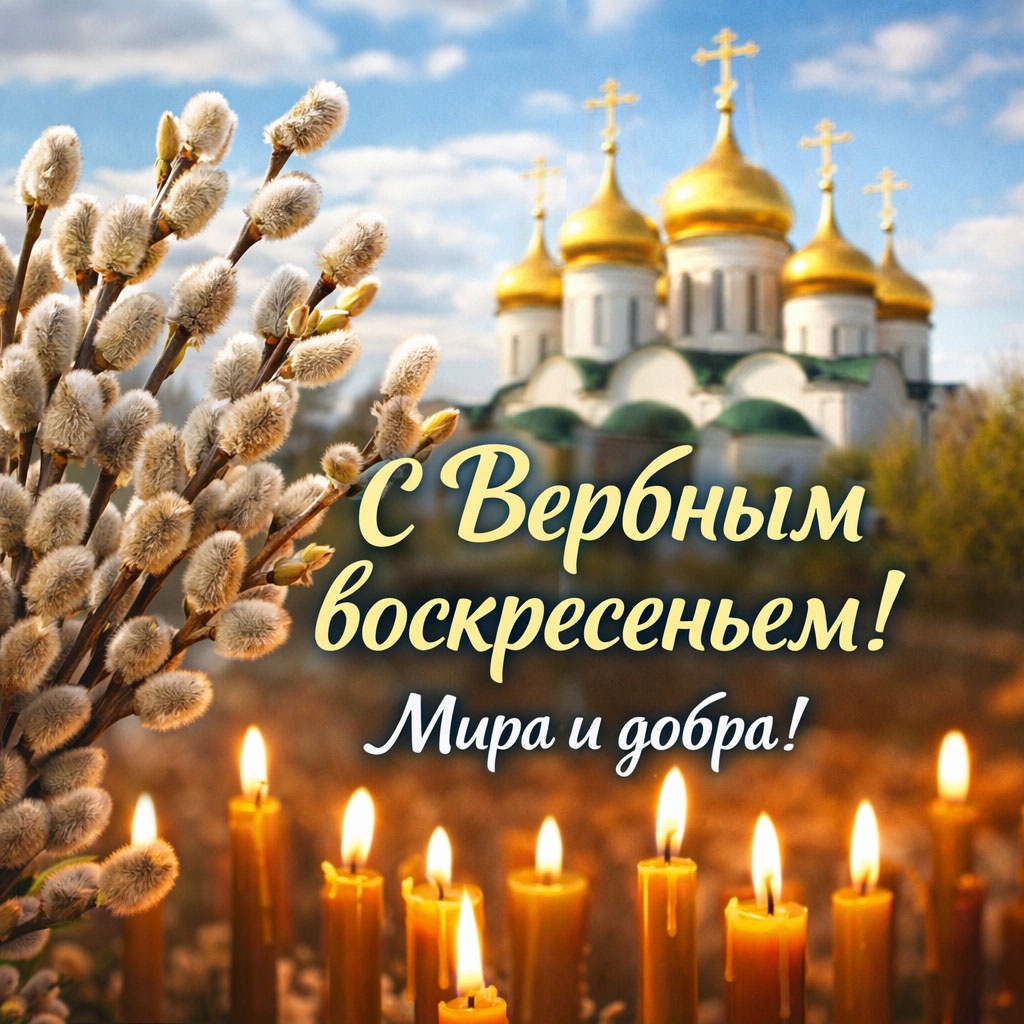 Открытки для родственников.  Красивые открытки на Вербное воскресенье: картинки для поздравлений, печати и скачивания