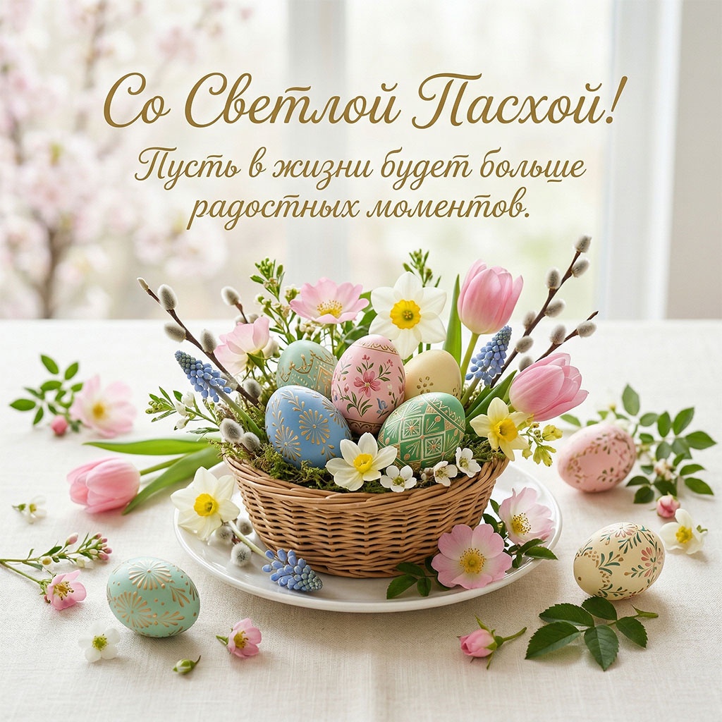 Красивые картинки на Святую Пасху. Современные открытки.