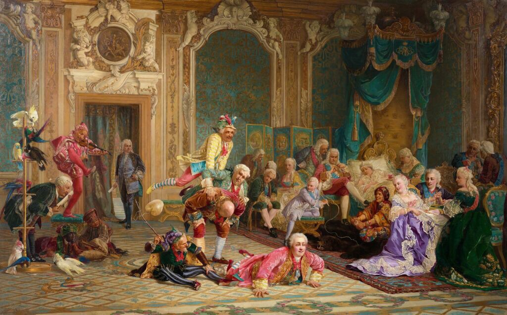 В. Якоби. Шуты при дворе Анна Иоанновны. 1872