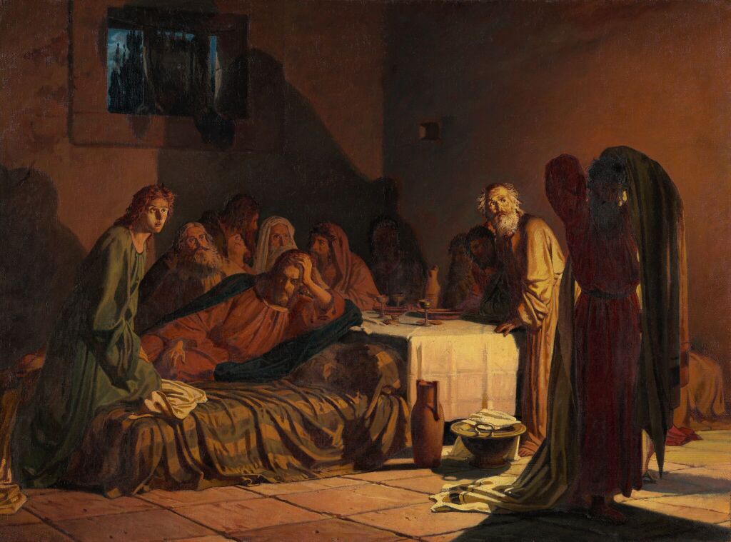 Н. Ге. Тайная вечеря. 1863