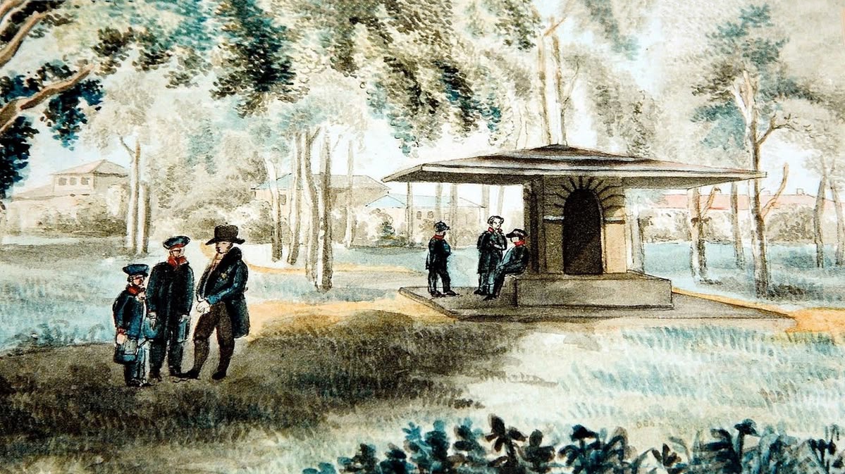 В. Лангер. Лицейский сад. 1820
