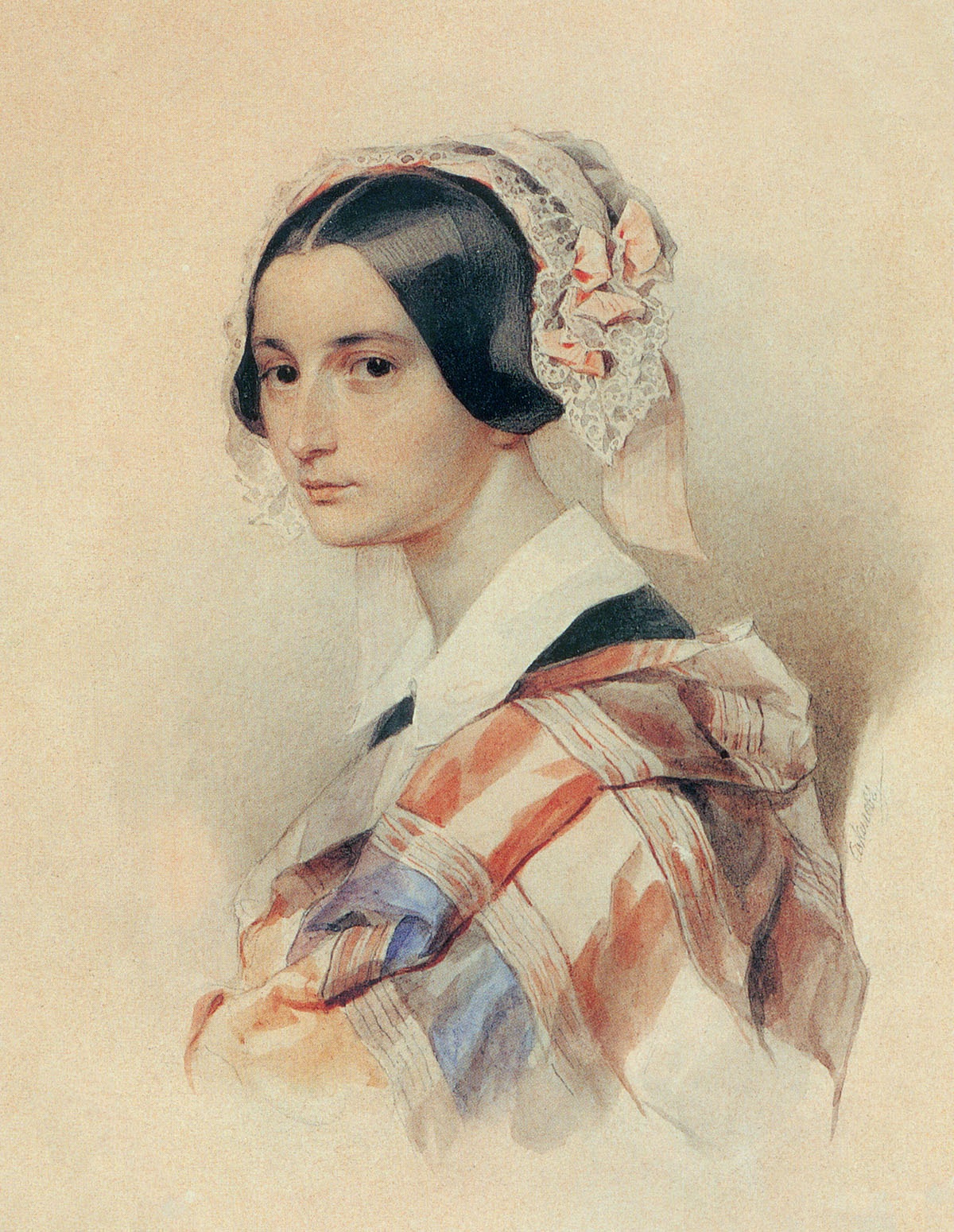 П. Соколов. Александра Смирнова-Россет. 1834-1835