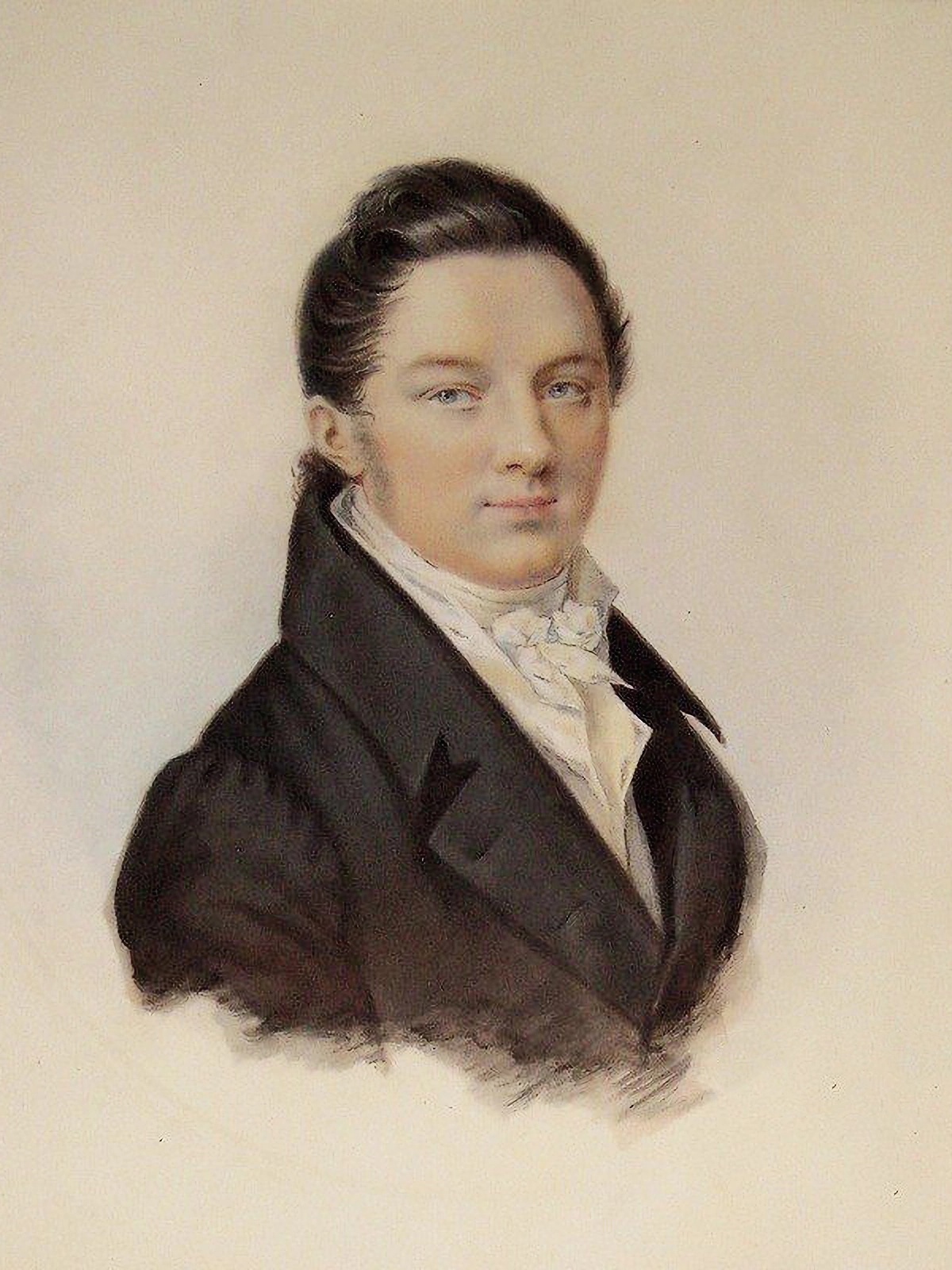 Ф. Верне. Портрет Ивана Ивановича Пущина. 1817