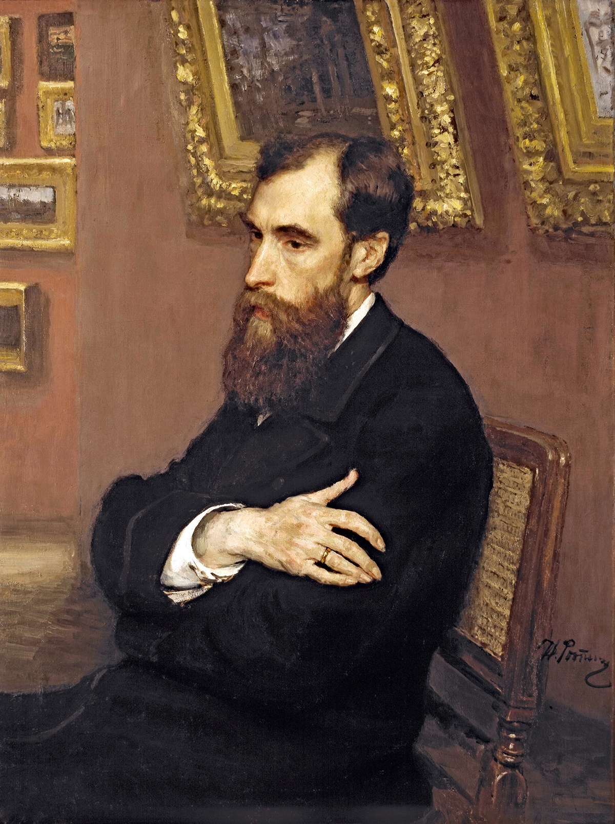 И. Репин. Портрет Павла Михайловича Третьякова. 1883
